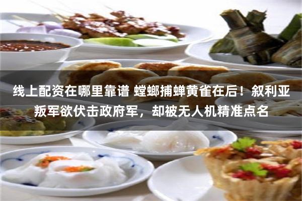 线上配资在哪里靠谱 螳螂捕蝉黄雀在后！叙利亚叛军欲伏击政府军，却被无人机精准点名